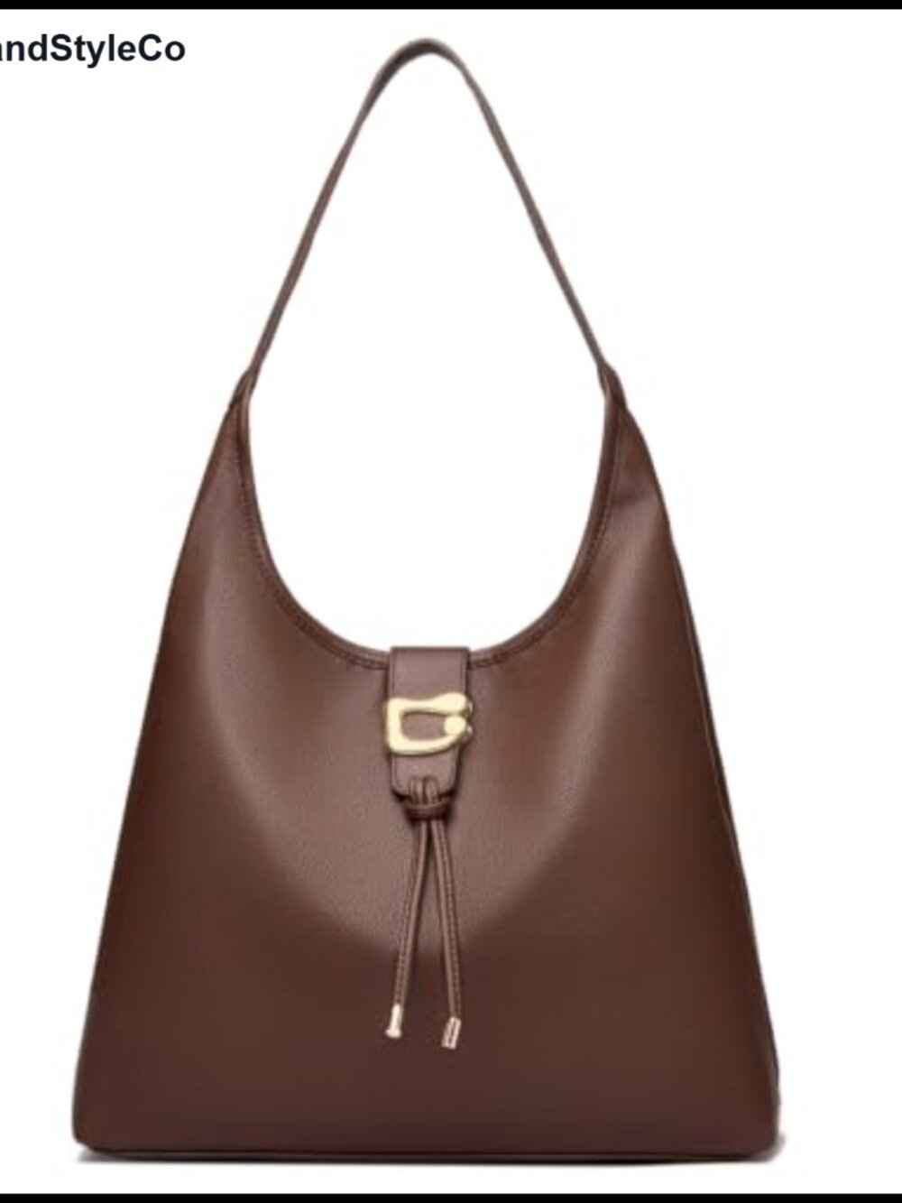 Large Vegan Leather Slouchy Hobo Shoulder Bag Purse with Zipper Tassel